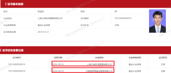 爱配资app 三位权益经理 百亿私募汐泰投资挖角交银施罗德